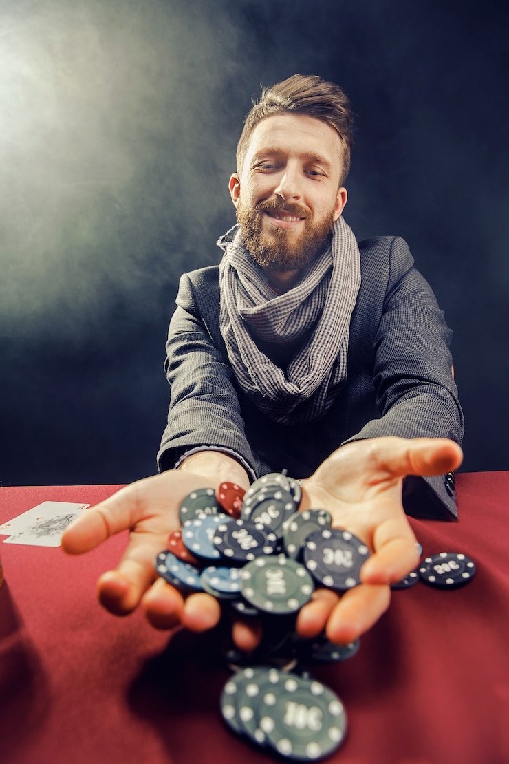 Casino-style entertainment section shown with responsible play context